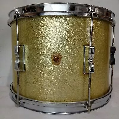 Ludwig 9x13 Silver Sparkle Club Date Tom Drum Pre-Serial Keystone/COB Brass Rims • $263.77