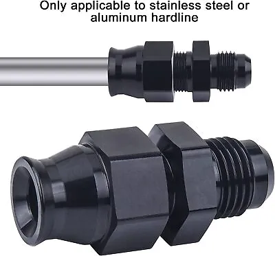6AN To 3/8  Tube Hardline Fuel Line Adapter Fitting Tubing Compression AN6 -6AN • $6.39