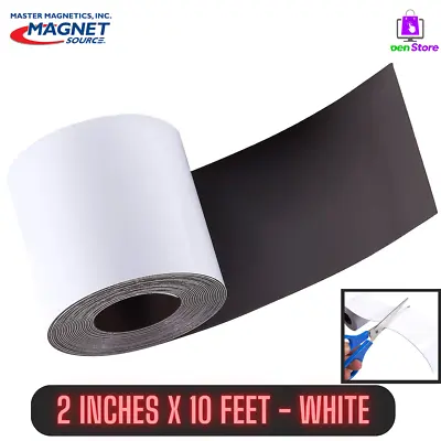 New Magnetic Strip Tape Roll 10 Ft X 2 Inch Flexible Rewritable Strong Dry Erase • $36