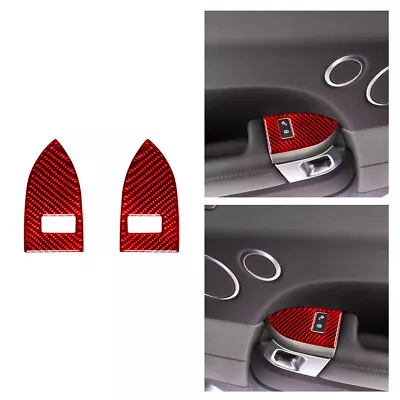 Rear Memory Seat Switch Cover Red Carbon Fiber Trim For Range Rover Sport 14-17 • £13.67