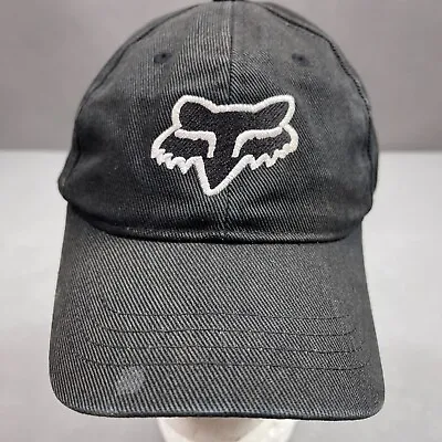 Fox Raching Hat Cap Mens Snap Back Black Racing Streetwear Motocross Motorcycle • $24.95