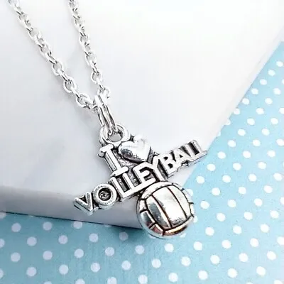 Volleyball Pendant Necklace Charm Jewellery Gift • $7.57