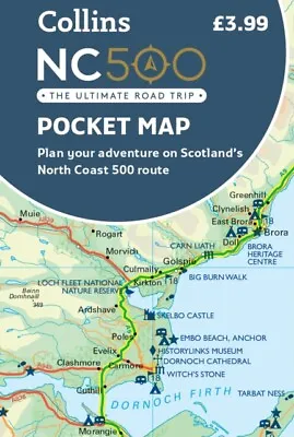 NC500 Pocket Map By Collins Maps  NEW Book • £5.33