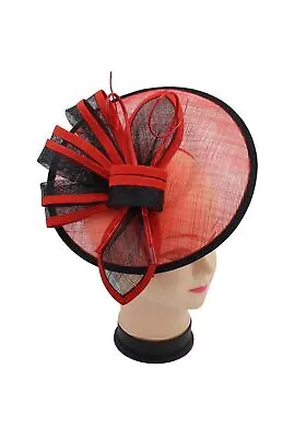Women's Fascinator Headband Clip Round Hat Weddings Ladies Day Races Royal Ascot • £17.95