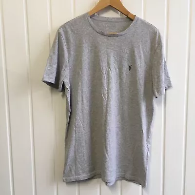 All Saints Mens Medium Grey T Shirt Race Tonic Crew CS • £8