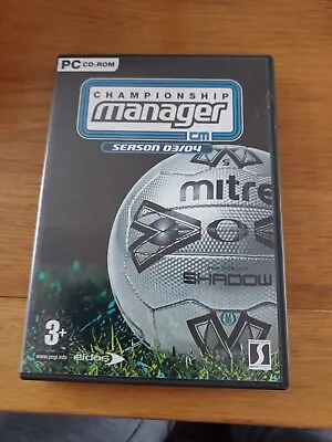 Championship Manager - Season 03/04 On PC CD-ROM • £5.95