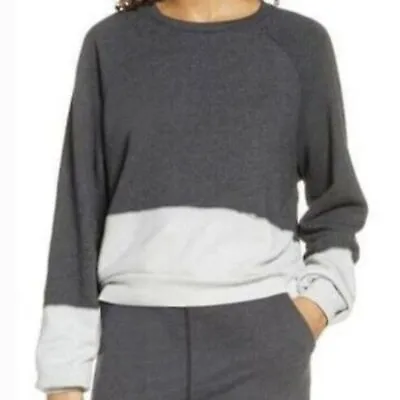 $25 • Buy Zella Dip Dye Sweatshirt  Grey/White