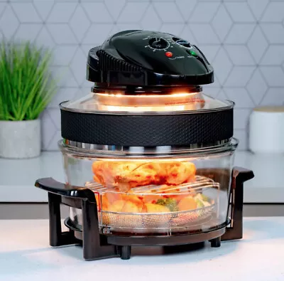 Quest Large Halogen Convection Air Fryer Oven With Extender Ring & Timer / 17L • £44.29