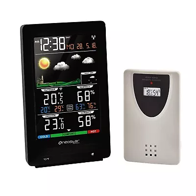 Weather Station With MSF Radio Control Clock ( UK Version ) Indoor / Outdoor • £44.99