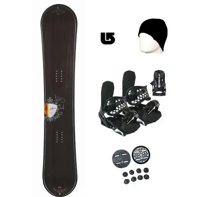 159cm Lamar Ultra Blem Snowboard And Bindings XL Package Cap +Burton Decal Cre49 • $199.95