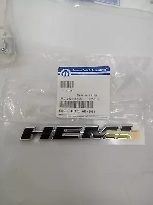 Genuine OEM Mopar Dodge 68234615AB  HEMI  Nameplate Badge Emblem 2015-19 Charger • $45.99