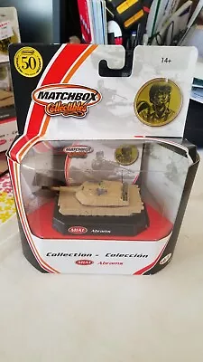 Matchbox Collectibles 50th Tan 2001 Military M1A1 Abrams Tank NIB 92654 • $39.99