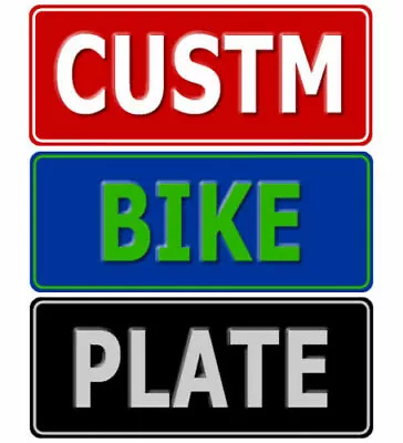 Custom Novelty Number Plate Motorcycle Size AUS Licence Plate Sign Personalised • $34.95