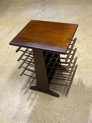 Antique Wood Spindle Wine Rack / Table ~Vintage  Side Table Magazine Holder • $399.99