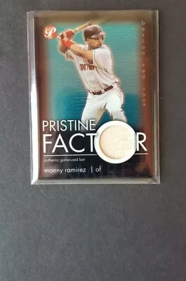 2003 Topps Pristine Factor Manny Ramirez Game Used Bat Relic Card - Red Sox • $5.99