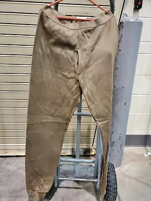 Polypro Military Men Sz XLbrown Underwear Long Johns Drawers Pants SCARC. Ind • $12.50