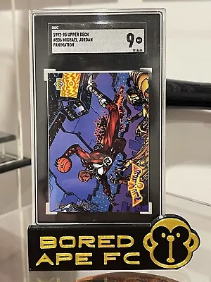 1992-93 Upper Deck #506 Michael Jordan Fanimation SGC 9 • $150