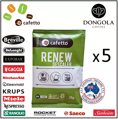 SAECO Renew Descaler Espresso Coffee Machine Eco Descaling Sachets Cafetto • $19.95
