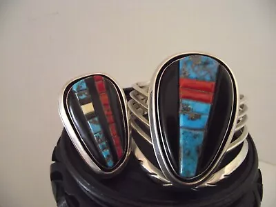 Rare Victor Beck SR 1970s Famous Navajo (Diné)  New  Cuff And Ring Set • $9700