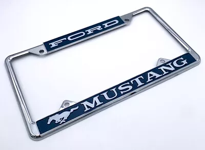 Chrome Metal License Plate Frame For 1964-1973 Ford Mustang - Vintage Style • $19.99