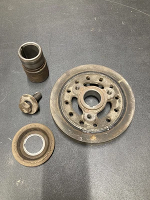 $25 • Buy Ford FE 360 390 428 Harmonic Balancer C8AE-6316-A2 Hub Bolt Crankshaft Sleeve