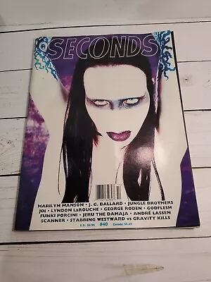 Seconds Rock Magazine Issue #40 - Marilyn Manson (Rare) Twiggy Ramirez 1996 HTF • $49.99