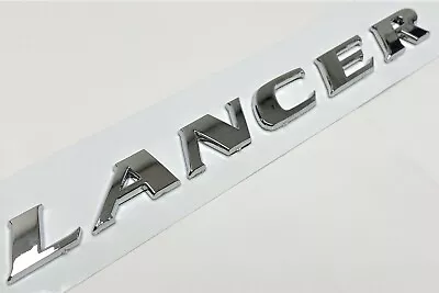 Chrome Lancer Emblem Fit Mitsubishi Rear Trunk Nameplate Badge Numbers Decal  • $19.99