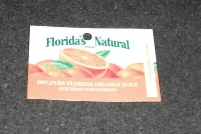 Florida's Natural Orange Juice Vending Machine Label Refrigerator Magnet • $1