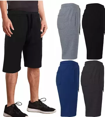 Men's Fleece Lined Drawstring Sweat Shorts Multi-Pocket (S-2XL) NWT Free Shippin • $10.95