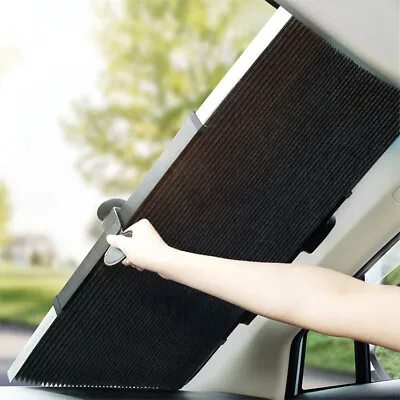  Retractable Car Curtain UV Protection Front Windshield Sun Visor Accessories • $28.70