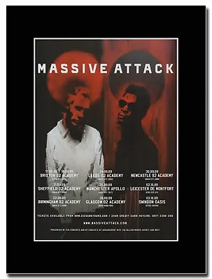 Massive Attack - Splitting The Atom UK Tour - Matted Mounted Magazine Artwork • £16.99