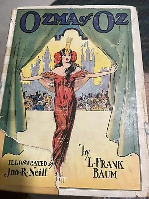  Ozma Of Oz  Frank Baum John R Neill 1940’s Reilly & Lee With RARE DUST JACKET! • $120