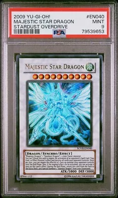 PSA 9 Mint - Majestic Star Dragon SOVR-EN040 Unlimited Edition Ultra Rare YuGiOh • $59.99