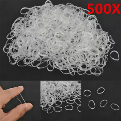 500Pcs MINI HAIR ELASTICS Rubber Bands Braids Braiding Plaits Small Bands USA • $2.56