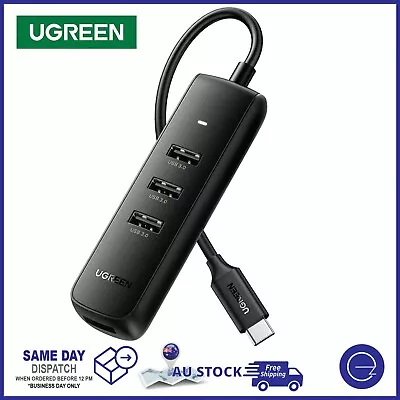 $19 • Buy Ugreen USB-C To USB 3.0 4-Port Hub Type-C Adapter For Mac Window Computer Laptop