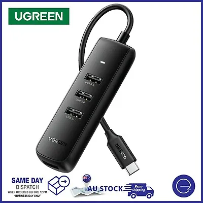 Ugreen USB-C To USB 3.0 4-Port Hub Type-C Adapter For Mac Window Computer Laptop • $19