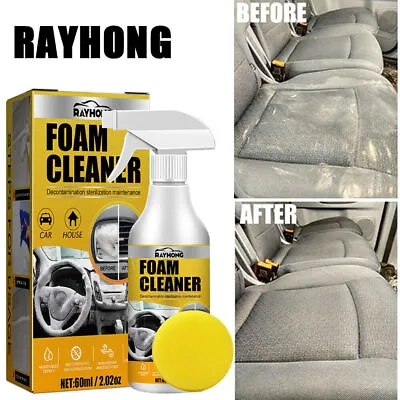 Car Interior Foam Cleaner Seat Headliner Dashboard Waterless StainRemoval Spray • £8.59