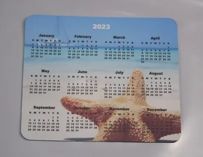 Calendar Computer Mouse Pad Year 2024 STARFISH ON THE BEACH • $12.99