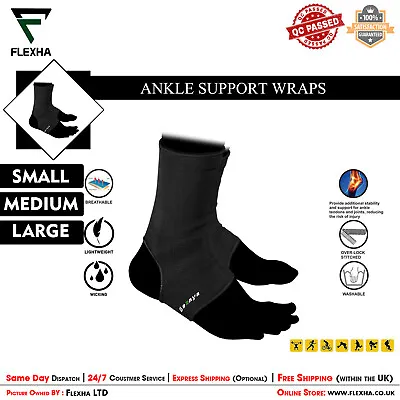 £4.55 • Buy Ankle Support Sleeve Running Sports Ankle Brace Achilles Tendonitis Joint Pain 