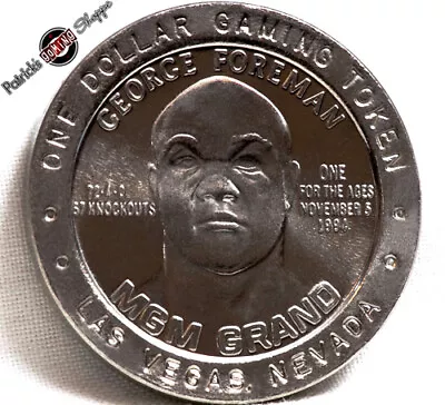 $1 Slot Token Coin Mgm Grand Casino 1994 Gdc George Foreman Boxing Las Vegas Nv • $4.99