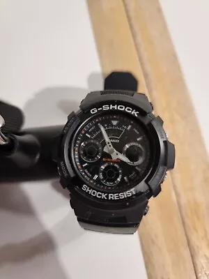 CASIO G-Shock 4778 Aw 590 Black Men's Wrist Watch Vintage.47 Mm • £49.99