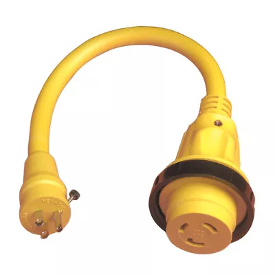Marinco Pigtail Adapter Plus - 30A Female To 15A Male • $66.24