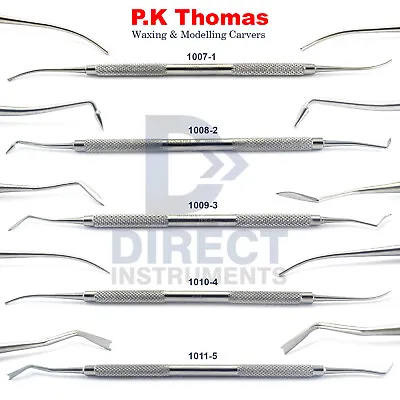 $13.51 • Buy Dental Wax Carving Modelling Tools PK Thomas Carvers Waxing Instrument Lab 5Pcs