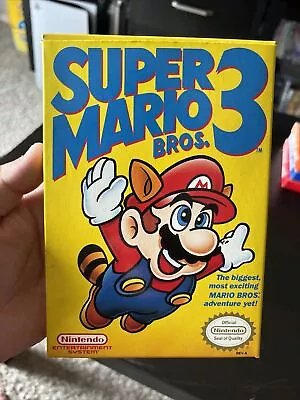 Super Mario Bros. 3 (Nintendo NES 1990) Missing Manual REALLY CLEAN BOX Pics • $99.99