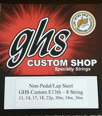 GHS Custom E13th - 8 Lap Steel Guitar Strings Gauges 11 - 36W • $13.97