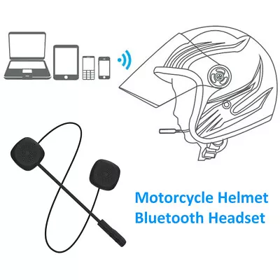 Helmet Headset Stereo Dual Earbuds Wireless Bluetooth For Motorcycle Bike Sports • $16.46