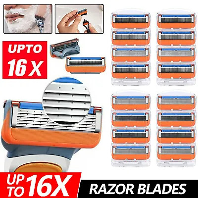 Replacement For Gillette Fusion Razor Shaving 5 Blades Trimmer Refill Cartridges • $9.99