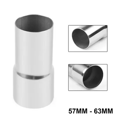 2.5'' To 2.25'' Inch Stainless Steel Flared Exhaust Reducer Connector Pipe Tube • £6.68