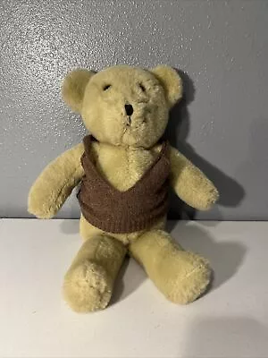 Vintage 70s Alresford Crafts Town Mill England Beige Teddy Bear Plush 18 Inch. • $38