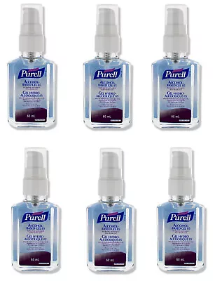 6 X Purell Alcohol-Based Gel 85 Hygienic Hand Rub 60ml Sanitiser Bag Pocket • £9.95